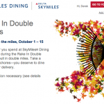 SkyMiles Dining Double Bonus